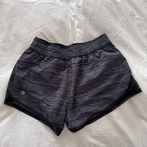 Lululemon black and white shorts, size medium